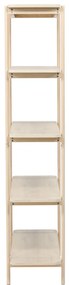 Openkast Met Vijf Planken Whitewash - 120x40x190cm.