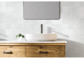 Terre d'Azur Maroc wandtegel met decor 11.5x11.5cm wit