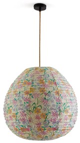 Bolvormige hanglamp met bloemenprintØ55 cm, Printa