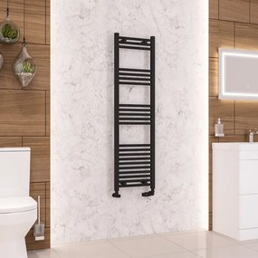 Eastbrook Wendover handdoekradiator 40x140cm 542W zwart mat