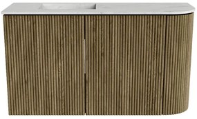 Mondiaz Joya DLux 70cm toiletmeubel ronding rechts dusk met wastafel faye links 1 kraangat opalo