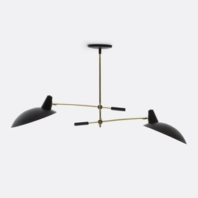 Dubbele hanglamp in metaal, Rosella