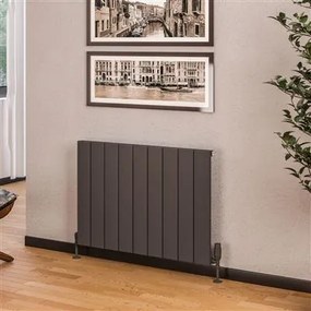 Eastbrook Rosano horizontale aluminium radiator 60x85cm Antraciet 999 watt