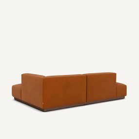 Rechte hoekbank in linnen fluweel, JACOPO