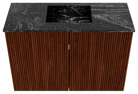 Mondiaz Joya DLux 60cm toiletmeubel ruby met wastafel faye midden 1 kraangat lava