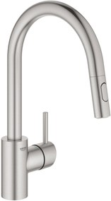 Grohe Concetto keukenmengkraan uittrekbare uitloop Supersteel