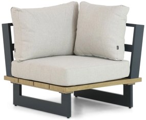 Hoek loungeset 5 personen Aluminium Grijs  Lifestyle Garden Furniture Azzurro