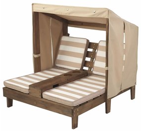 KidKraft Ligbed voor kinderen dubbel hout beige 00534