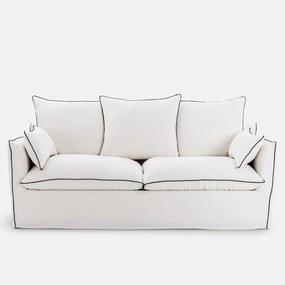 Bank 2-, 3-, 4- of 5-zits, afneembare hoezen, in dik linnen, Odna