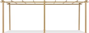 Barbados 3 x 6 m houten tuinpunt metalen terras pergola frame