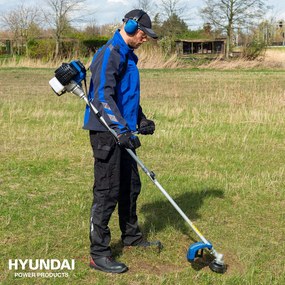 Hyundai Bosmaaier benzine 43cc - 2-TAKT - Inclusief draadspoel en onkruidborstel (2x)