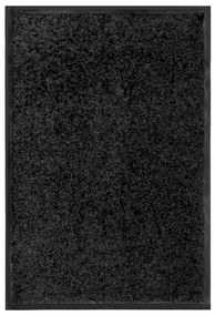 vidaXL Deurmat wasbaar 40x60 cm zwart