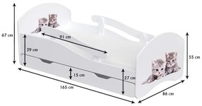Peuter Wit - Limoen Eenpersoonsbed Oscar - Voor kinderen Kinderen Peuter Junior 5056231703161 Children's Beds Home, 160x80, Nee, Geen Children's Beds
