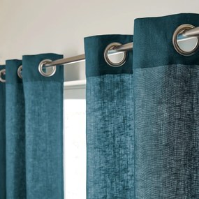 Gordijn in gewassen linnen met oogjes, Private