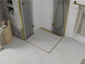 Mexen Lima Duo douchecabine vouwbaar 90 x 90 cm, transparant, goud - 856-090-090-50-00-02