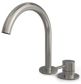 Hotbath BUDDY Wastafelmengkraan - 2 gats - Geborsteld nikkel B123GN