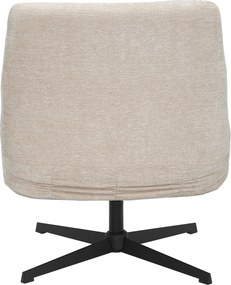 Draaistoel Met Vierkant Stiksel Beige