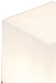 Buiten paaltje zwart opaal glas 30 cm grondpin en kabelmof - Denmark