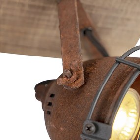 Smart spot roestbruin kantelbaar incl. 3 WiFi GU10 - Gina