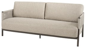4 Seasons Outdoor Savanne 3-zits loungebank terre Loungebank bruin weerbestendig
