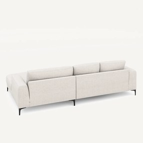 Hoekbank met rechts XL longchair, in Jasper-stof, MARSILE