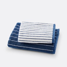 Set van 2 handdoeken in badstof 500 g/m2 Mirani