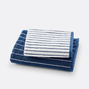 Set van 2 handdoeken in badstof 500 g/m2 Mirani
