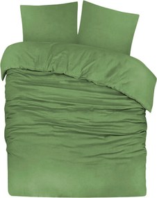 Dekbedovertrek Flanel – 100% zacht katoen – 240×200/220 – groen