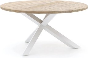 Tuin eettafel ROUGH | Rond | Tuintafel Teakhout | Ø150cm | 6 personen | Kees Smit Tuinmeubelen