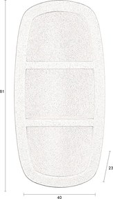 Dutchbone Veda 2 Wit Wandkastje Wabi Sabi 2 - 40x23x81cm.
