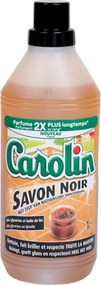 Carolin Zwarte Zeep 1L– Natuurlijke Vloerreiniger – Voor Alle Wasbare Vloeren – Plantaardige Olie - Ontvettend - Herstelt Glans