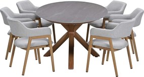 Garden Impressions Alexia tuinset 7-delig - Scot tuintafel 230x115 cm