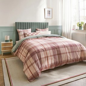 Kussensloop van gewassen katoen, geweven-geverfde ruitjes, DOLLON