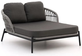 Verstelbaar ligbed Bellagio | Rope (touw) | Grijs - Antraciet | Ligstoel tuin | Strandbed | Kees Smit Tuinmeubelen