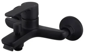 GO by Van Marcke badkraan - 17.6cm - opbouw - mengkraan - messing zwart mat 8192-10 MB