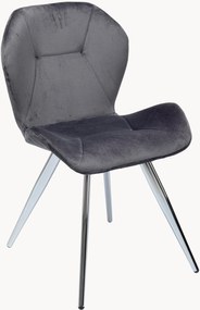 Fluwelen eetstoelen Viva, 2 stuks