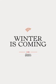 Kunstafdruk Game of Thrones - Winter is coming, (26.7 x 40 cm)