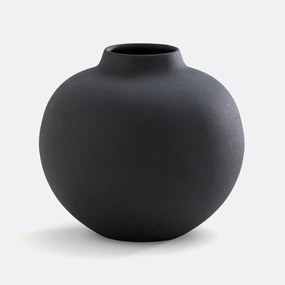 Vaas in getextureerd metaal H22 cm Anaïa