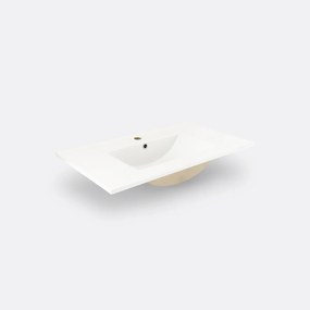 Wastafel in keramiek L80 cm, Jaly