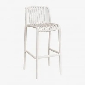 Verpakking Van 4 Wendell Polypropyleen Stapelbare Hoge Krukken Tapioca Beige & ↑75 Cm - Sklum