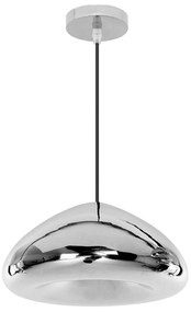 Hangende Glazen Spiegel Plafondlamp APP322-1CP Zilver