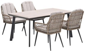 Garden Impressions Kalibo tuinset 5-delig - Penedo tuintafel 160x90 cm