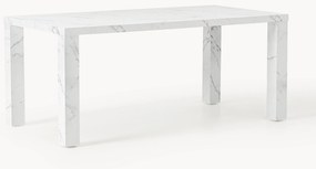 Eettafel Carl in marmerlook, 180 x 90 cm