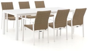 Manifesto Villongo/Menzano 220cm dining tuinset 7-delig stapelbaar