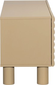 Mat Tv-meubel Met Strepen Zand 120 Cm - 120x40x55cm.