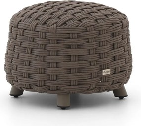 + 10% kassakorting | Voetenbank tuin | Manifesto Pergine | Rope (touw) | Taupe/Bruin | ø 50cm | Kees Smit Tuinmeubelen