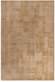 Hoog-laag wollen vloerkleed Wilhelmine