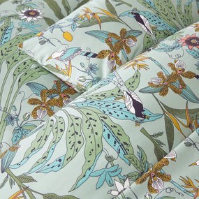 Dekbedovertrek in perkalkatoen, Eden Flower