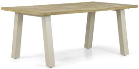 Dining Tuintafel  180 x 100 cm Aluminium/teak Taupe Glasgow