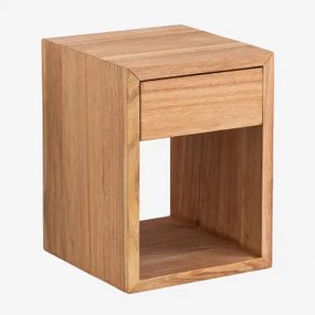 Gyda Zwevend Nachtkastje Van Hout ↔︎ 30 Cm - Sklum